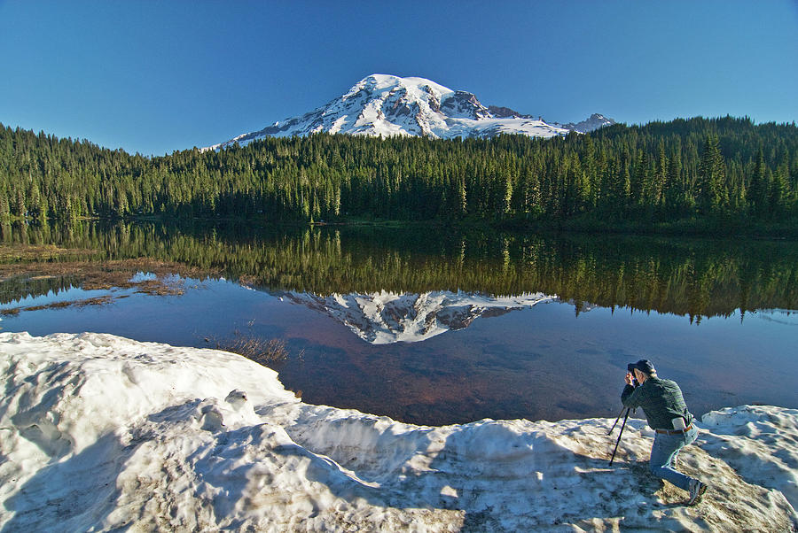 A Photographer Shoots A Photo Of Mt Photograph by Cliff Leight - Pixels