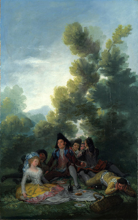 A Picnic Painting by Francisco Goya