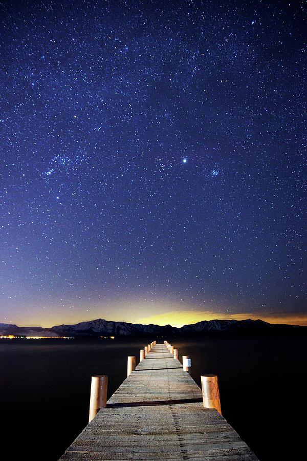 A Pier On The East Shore Of Lake Tahoe Photograph by Rachid Dahnoun