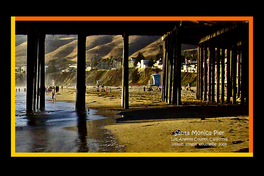 A Pier View Of Santa Monica Digital Art by Joseph Coulombe