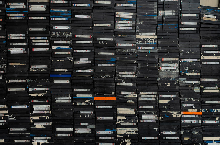 A pile of tapes Photograph by Koron