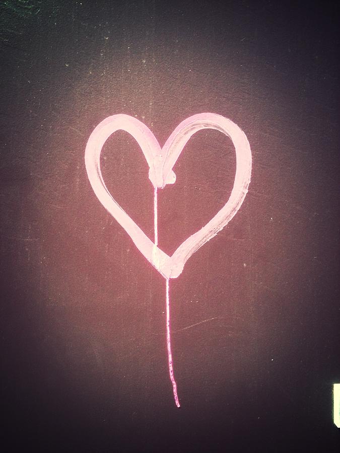 A Pink Heart Photograph by Lasse Kristensen
