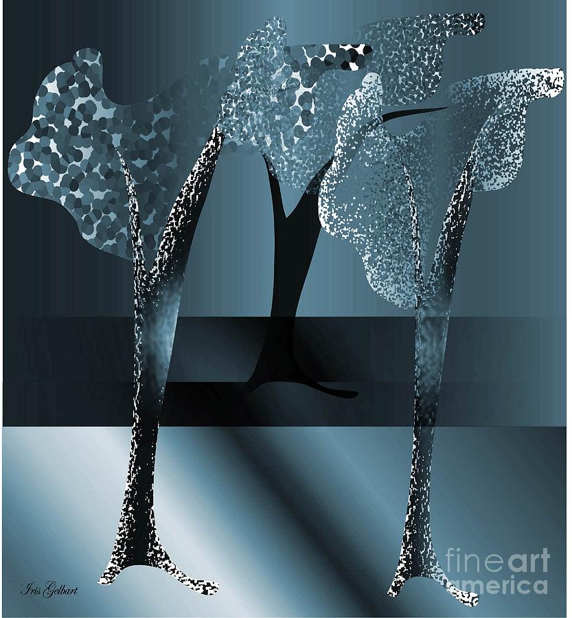Tree Digital Art - A place for us two by Iris Gelbart