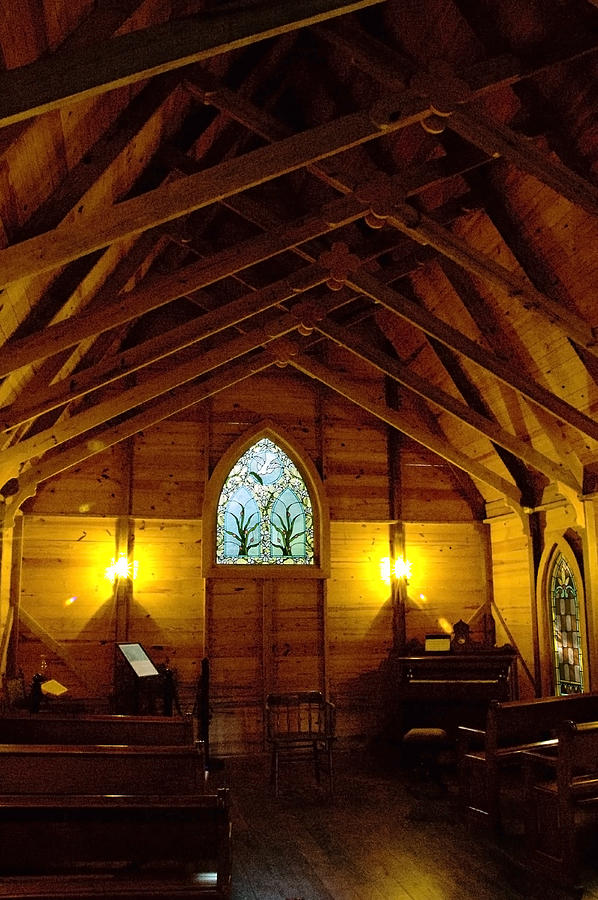 Stained Glass Photograph - A Place to Worship by Norman Johnson Stained Glass Photograph - A Place to Worship by Norman Johnson