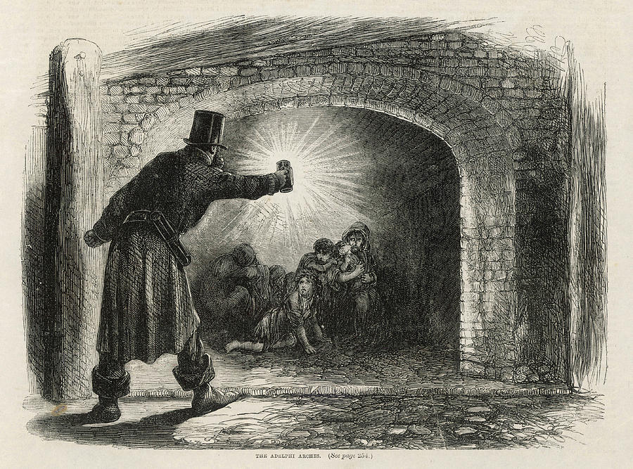 A Policeman Discovers A Group Drawing By Mary Evans Picture Library 