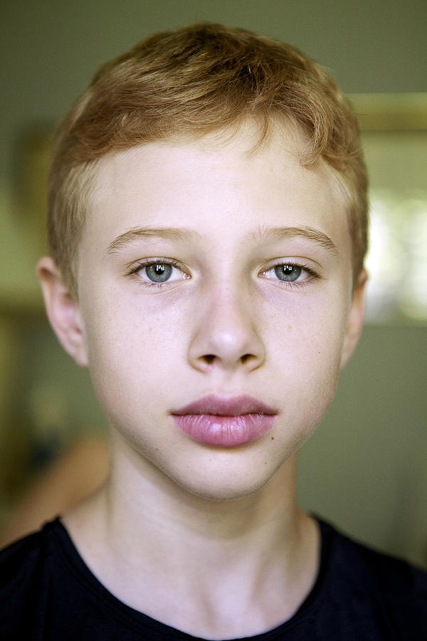 A portrait of a young boy Photograph by Catherine Ledner