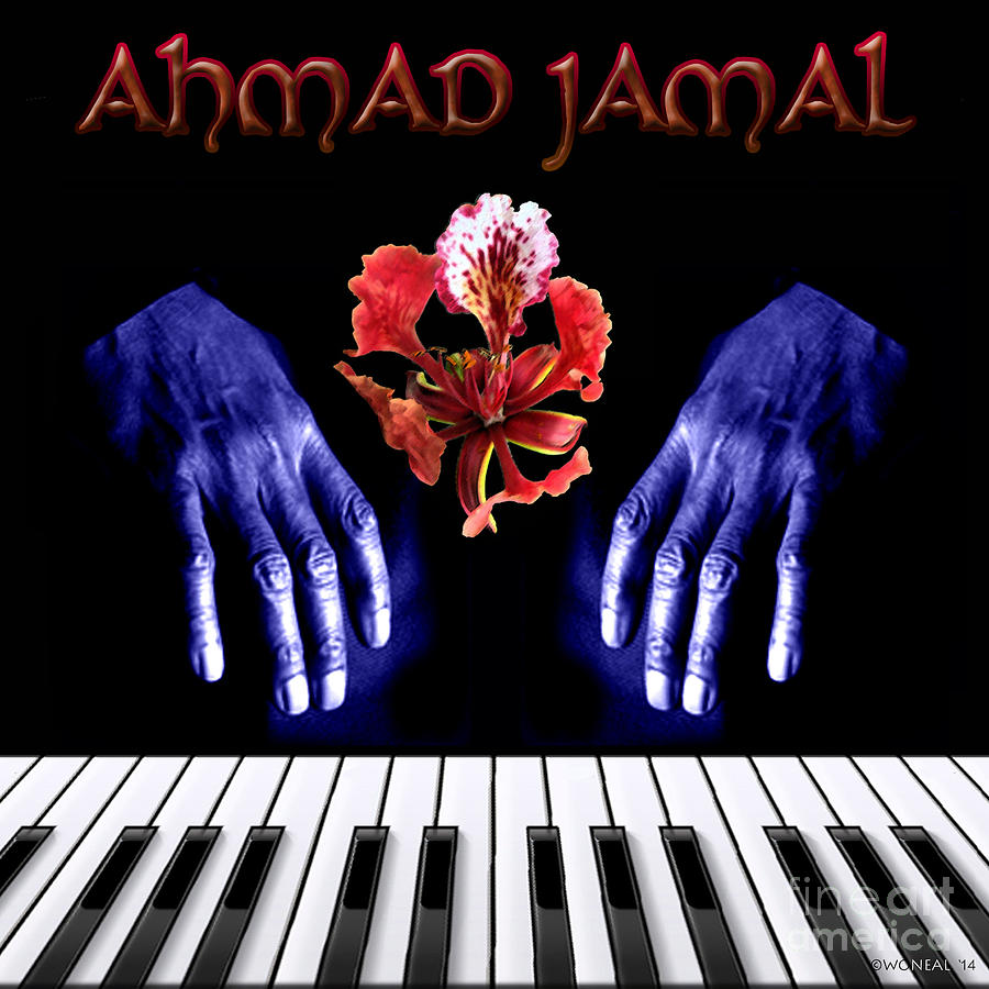Jazz Digital Art - Ahmad Jamal by Walter Neal