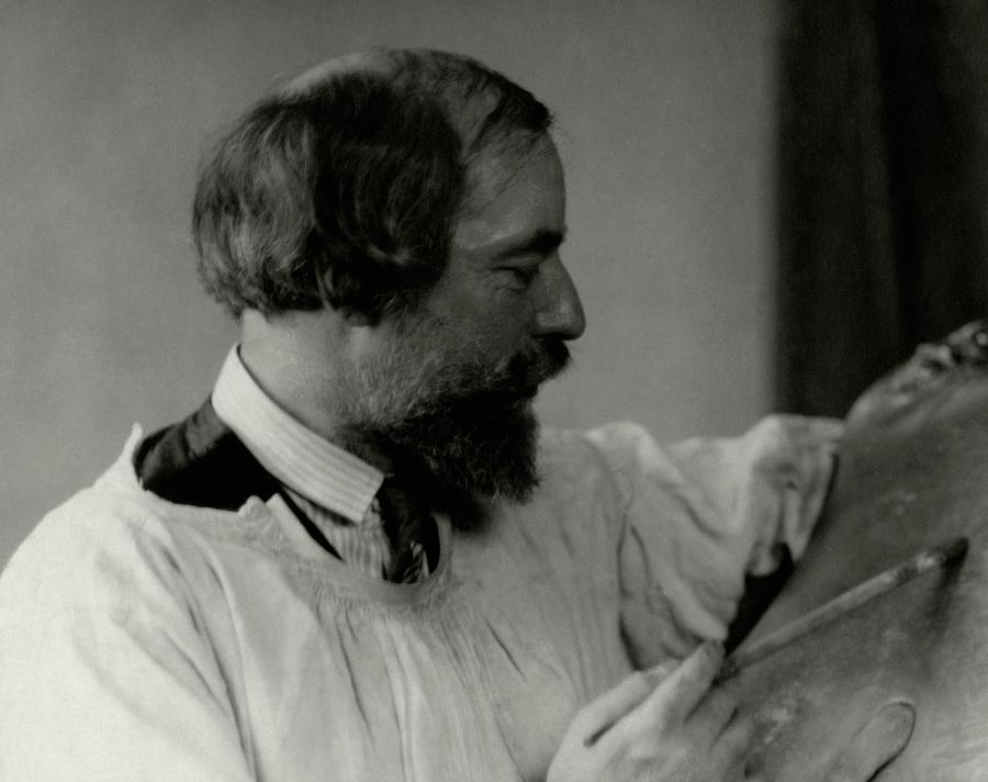 A Portrait Of Augustus John Painting Photograph by Arnold Genthe