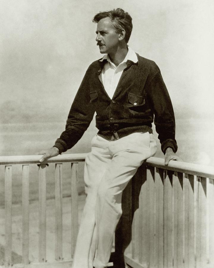 A Portrait Of Eugene Oneill Leaning Photograph by Nickolas Muray