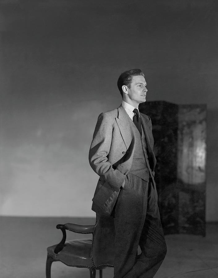 A Portrait Of Louis Jourdan Photograph by Horst P. Horst