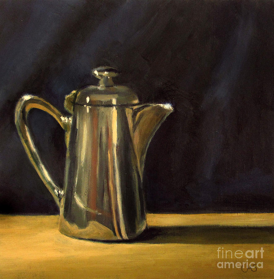 A Pot to wake up Painting by Ulrike Miesen-Schuermann