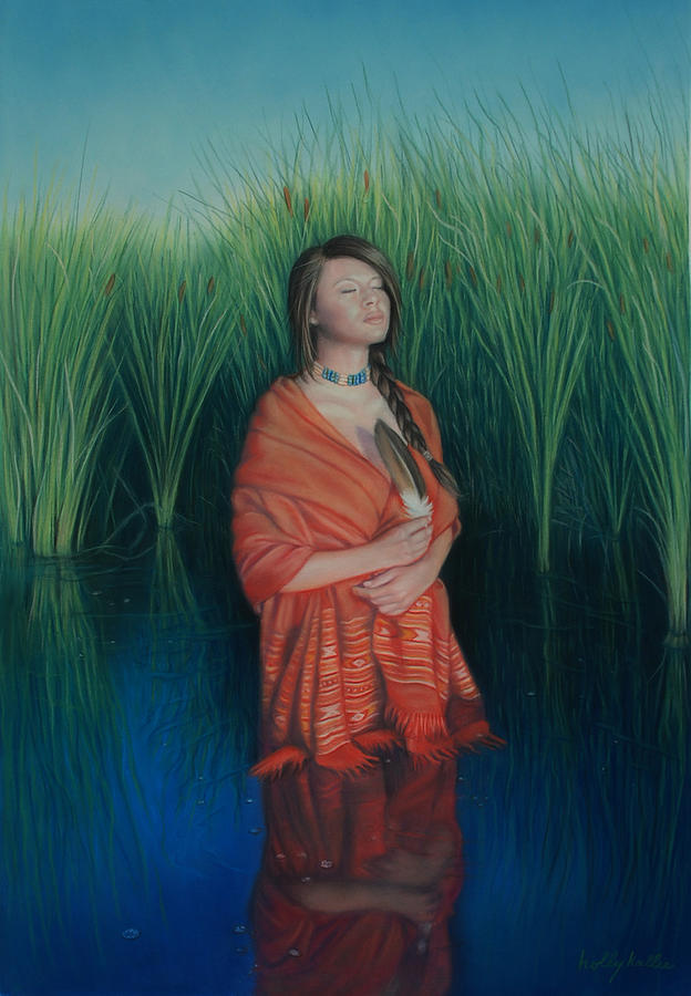 A Prayer for the Waters Pastel by Holly Kallie