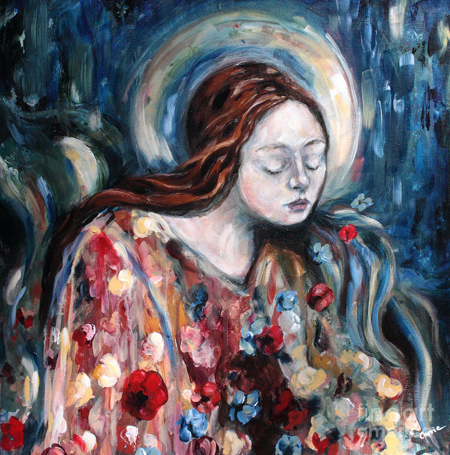 A Prayer For Us Painting by Carrie Joy Byrnes
