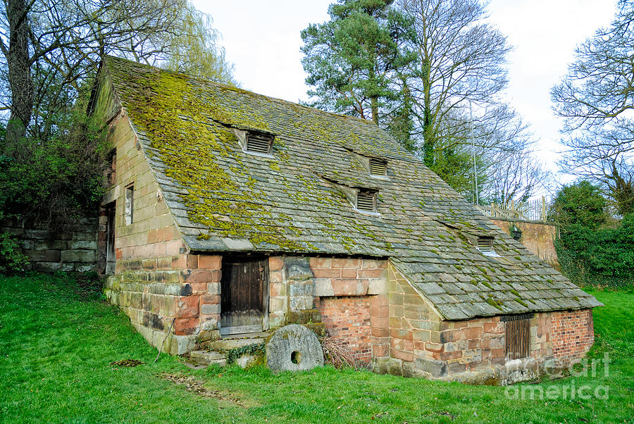 Old Photograph - A preserved corn mill from medieval England - Nether Alderley Mill - Cheshire by David Hill