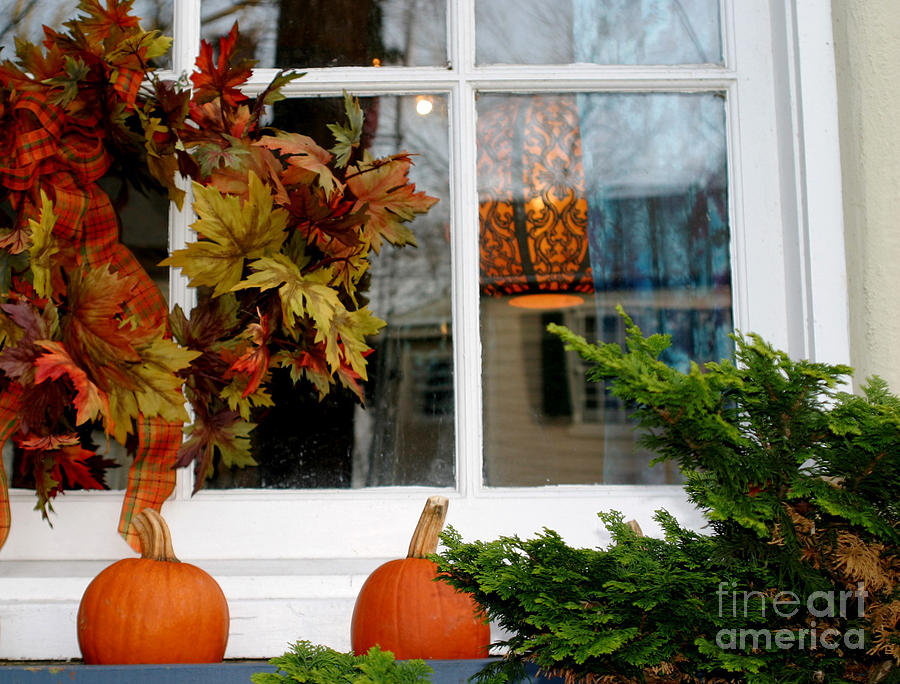 A Pretty Autumn Window Photograph by Living Color Photography Lorraine Lynch