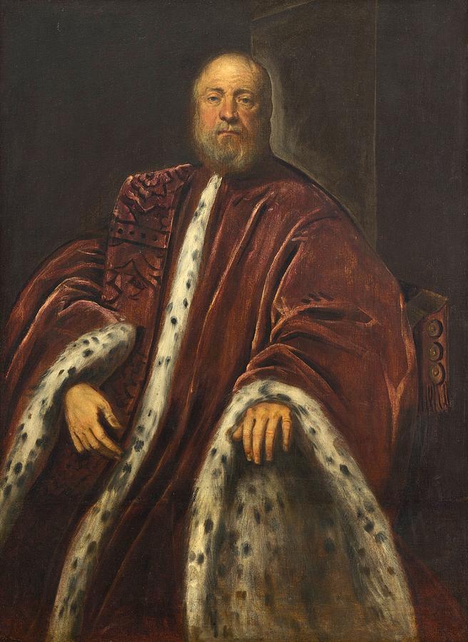Portrait Painting - A Procurator of Saint Marks by Tintoretto
