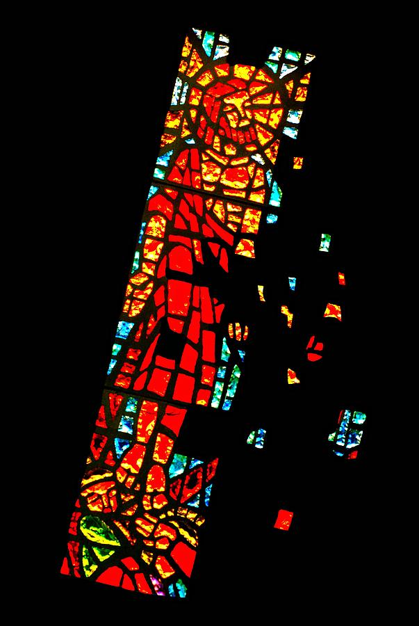 Stained Glass Window Photograph - A Question of Faith by Diana Angstadt