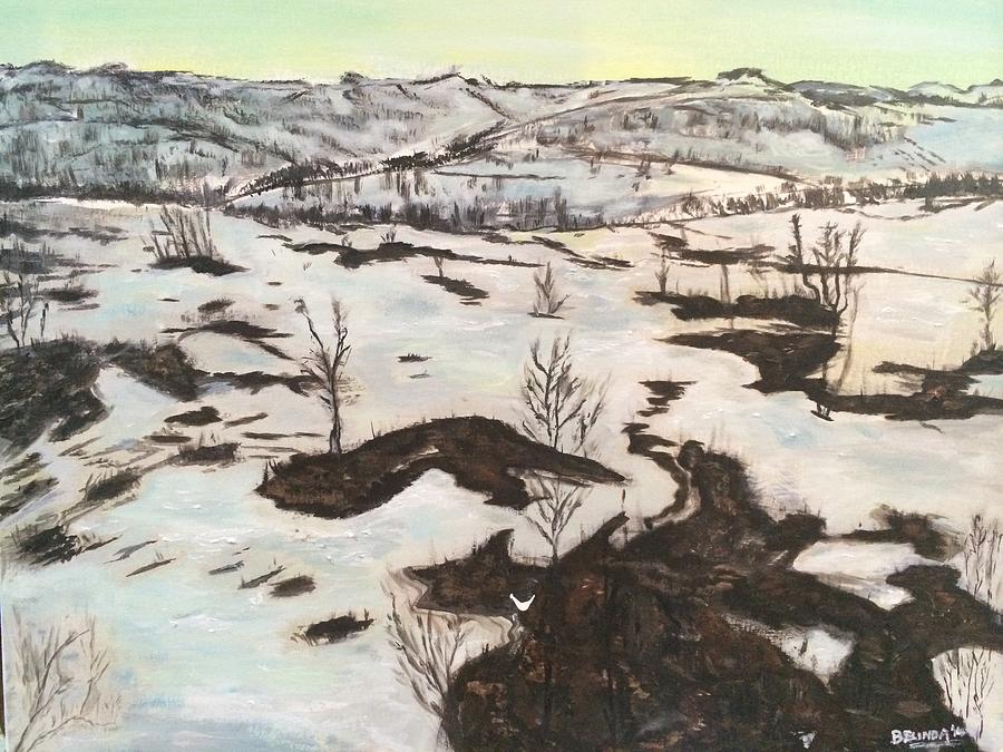 A Quiet and Peaceful Winter in My Life Painting by Belinda Low