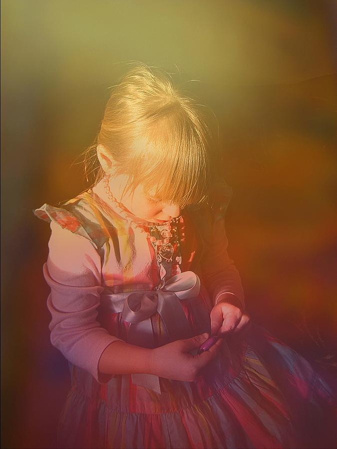 Child Photograph - A Quiet Moment by Shirley Sirois