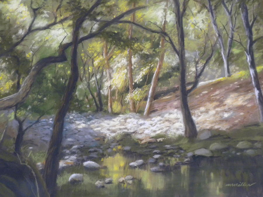 Tree Painting - A Quiet Place by Maralyn Miller