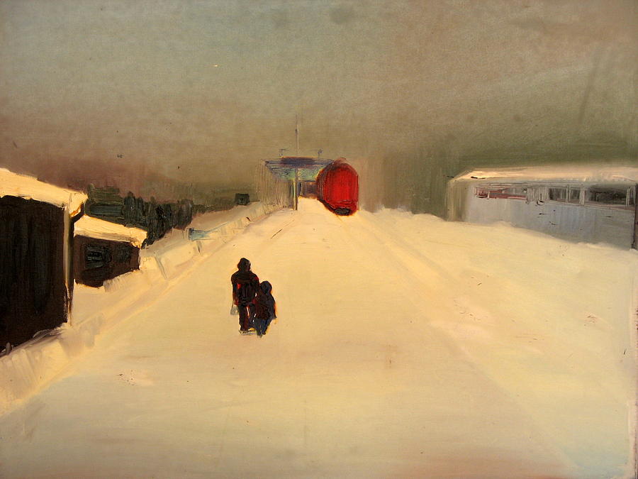 Landscape Painting - A Railway Impression II by Marta Zamarska Landscape Painting - A Railway Impression II by Marta Zamarska