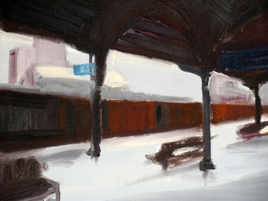 Landscape Painting - A Railway Impression XIX by Marta Zamarska Landscape Painting - A Railway Impression XIX by Marta Zamarska