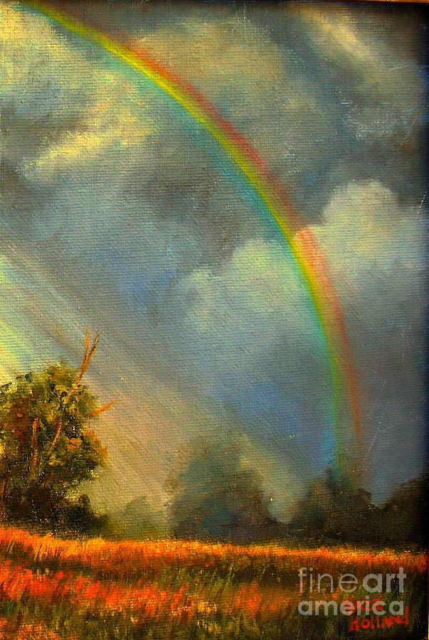 A Rainbows Promise Painting by Hazel Holland
