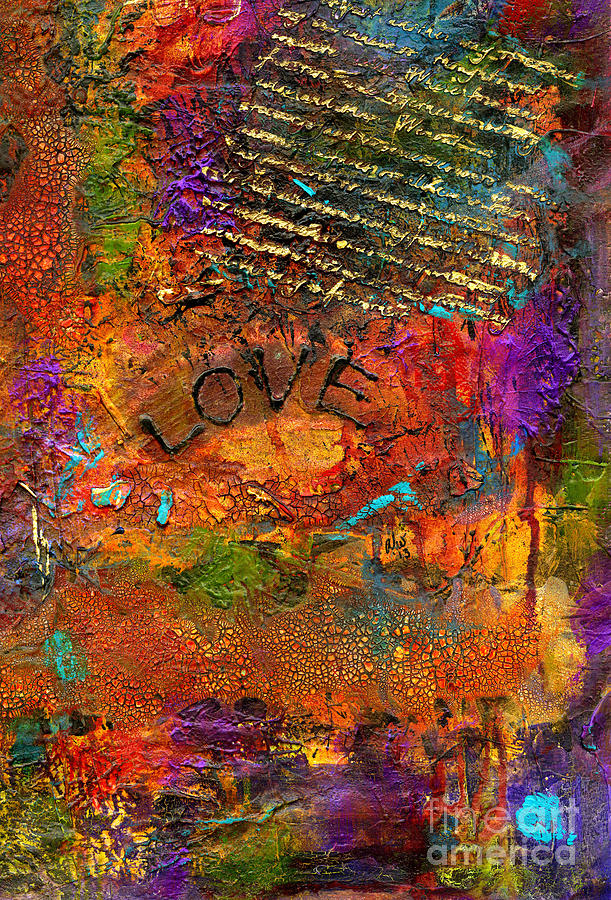 A Really Long Love Letter Mixed Media by Angela L Walker