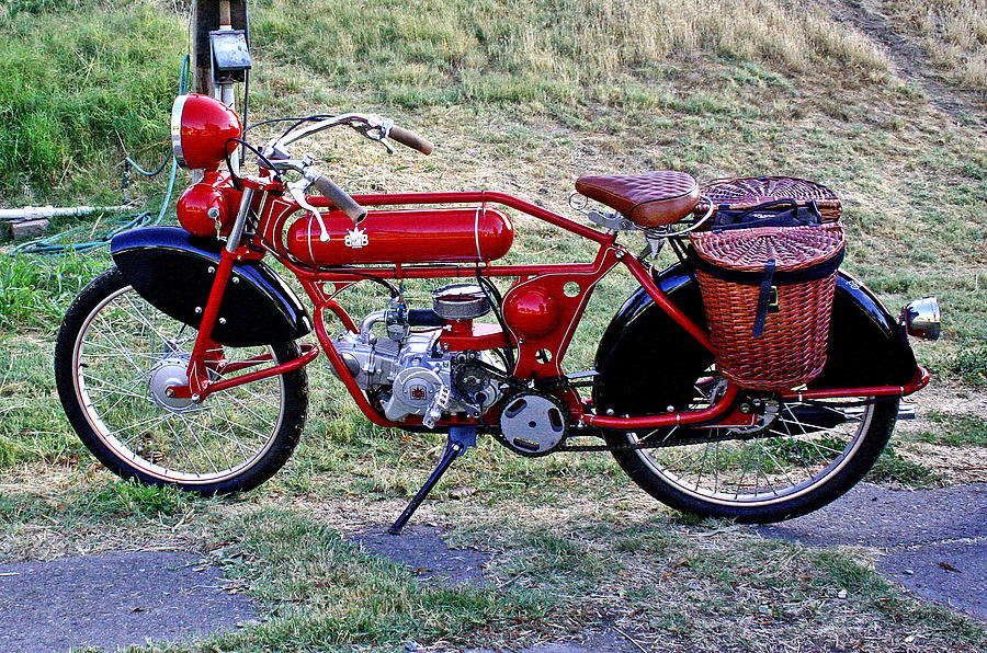 A Red Vintage Ride Photograph by Joseph Coulombe