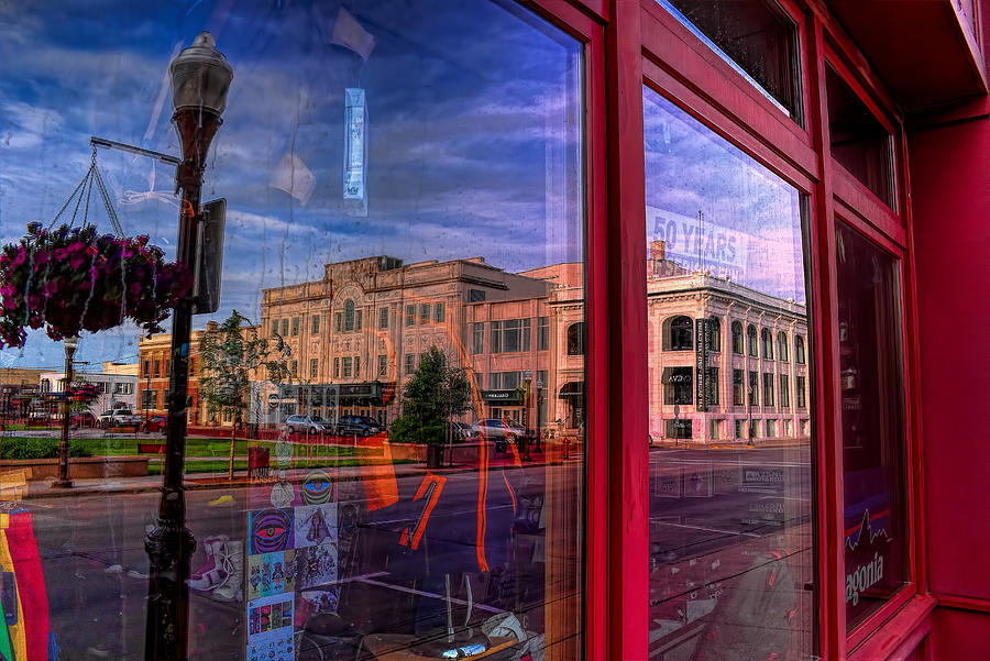 A Reflection of Wausaus Grand Theater Photograph by Dale Kauzlaric