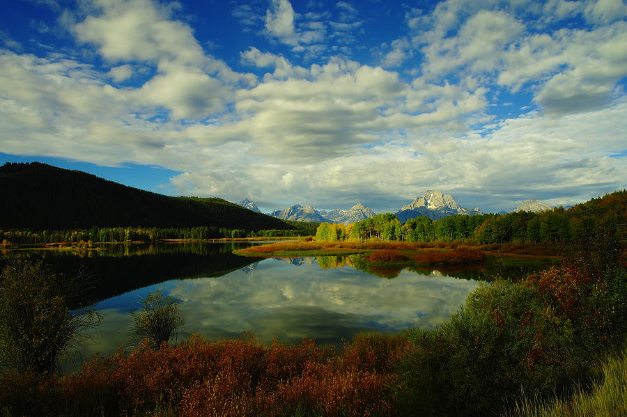 A Reflective View Of The Tetons Photograph by Jeff Swan