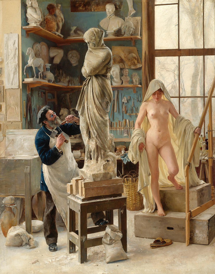 A Restoration Painting by Edouard Joseph Dantan
