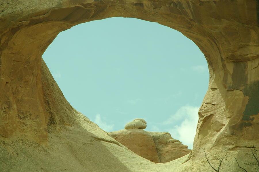 Rock Inside The Window Photograph