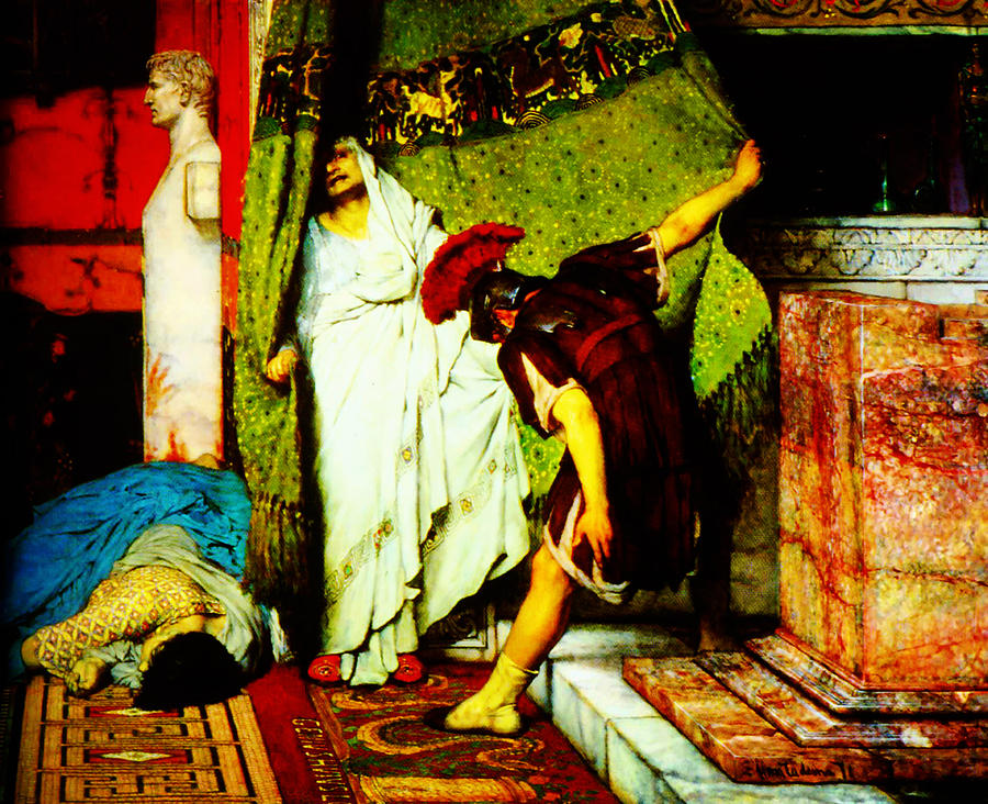 Woman Painting - a roman emperor by Sir Lawrence Alma Tadema by MotionAge Designs Woman Painting - a roman emperor by Sir Lawrence Alma Tadema by MotionAge Designs