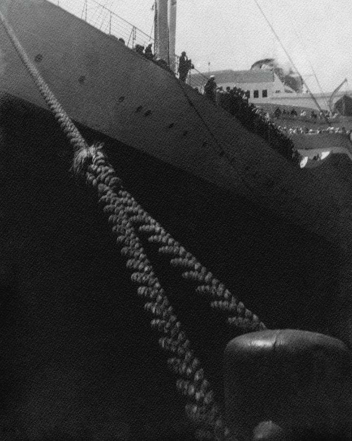 A Rope On A Ship Photograph by Frederick Bradley