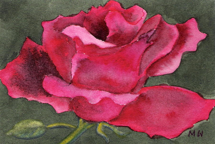 A Rose Is A Rose Painting by Marsha Woods