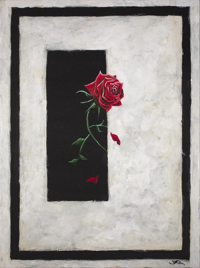 A Rose Painting by Joel Tesch