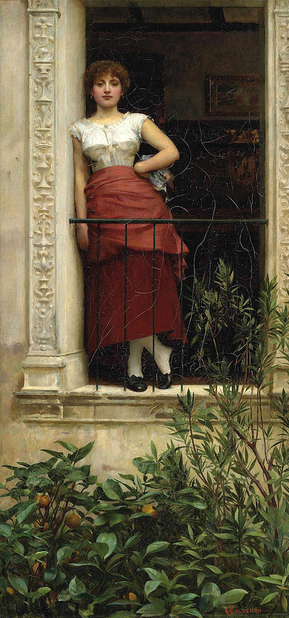 A Rose of Provence Painting by Philip Hermogenes Calderon