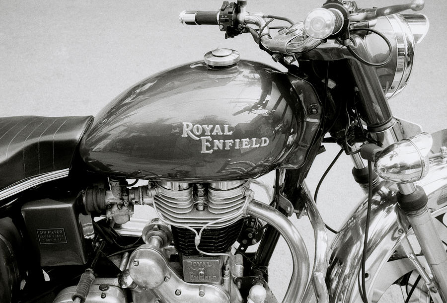 A Royal Enfield Motorbike Photograph by Shaun Higson