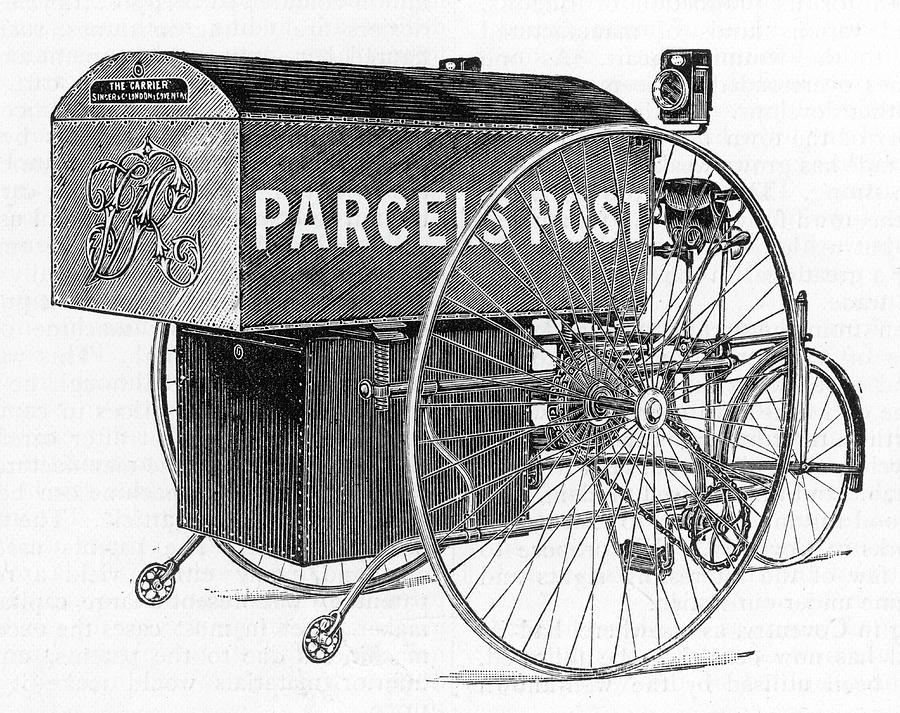 A Royal Mail Parcels Post Delivery Drawing by Mary Evans Picture