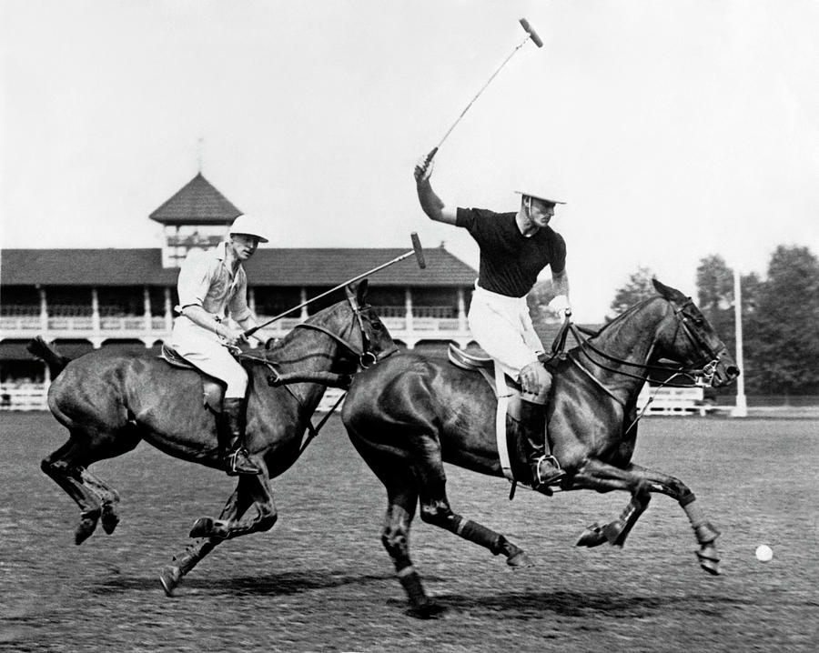 Horse Photograph - A Royal Polo Match by Underwood Archives