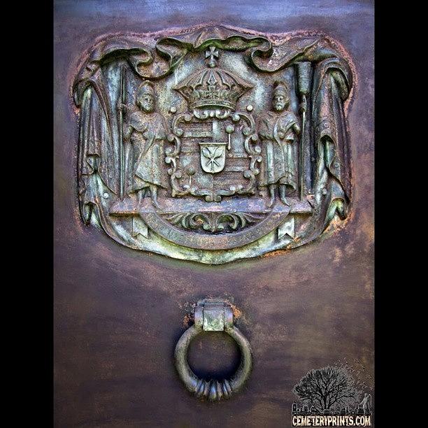Door Photograph - A Royal Tomb / #cemeteryprints by Sid Graves
