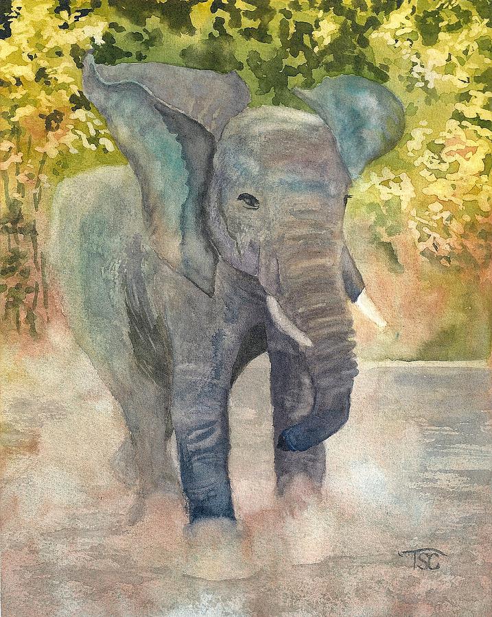 A Running Stop Painting by Tammy Crawford