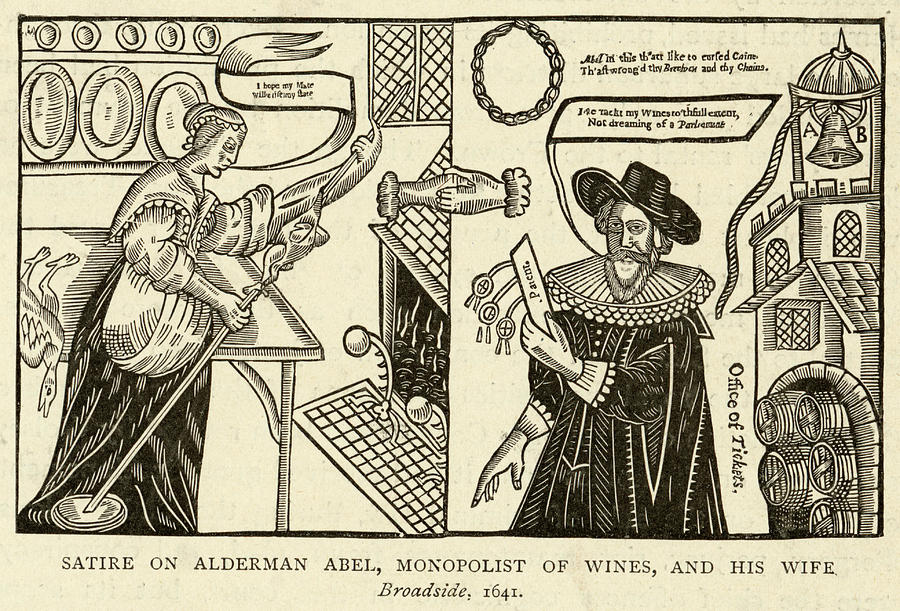 A Satire On Alderman Abel Monopolist Drawing By Mary Evans Picture Library Fine Art America