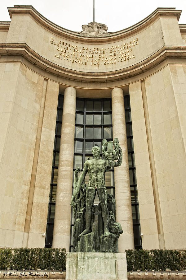 A Sculpture From Place Du Trocadero  Photograph by Hany J