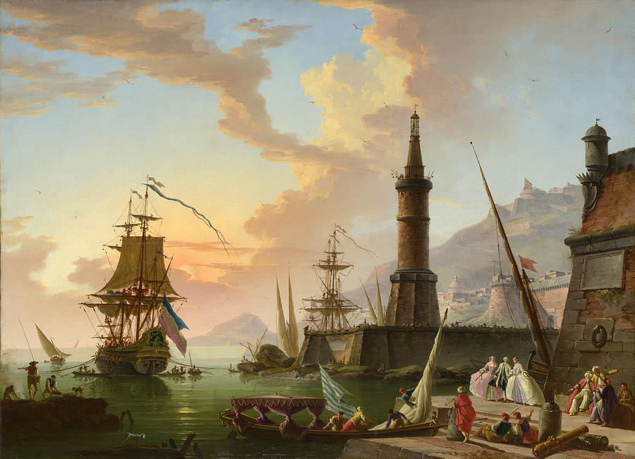 A Seaport Painting by Claude-Joseph Vernet