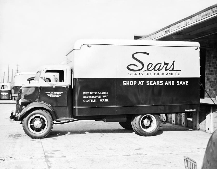 A Sears Roebuck Delivery Truck Photograph by Underwood Archives