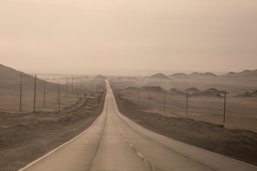 A Seemingly Endless Road, Peru Photograph by Rosemary Calvert