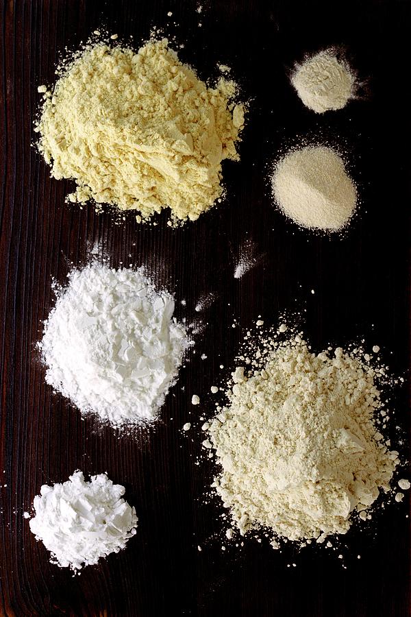 A Selection Of Gluten Free Flours Photograph by Romulo Yanes