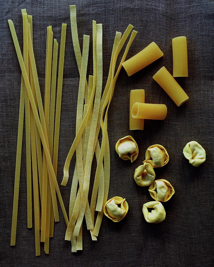 A Selection Of Uncooked Pasta Photograph by Romulo Yanes